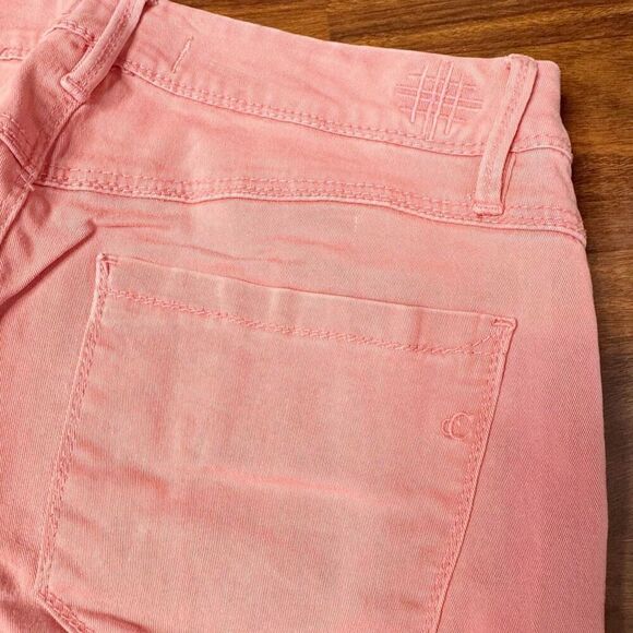 Campbell Chase Pink Coral Mid-Rise Stretch Skinny Jegging Jeans Women’s Size 26 - Picture 8 of 8